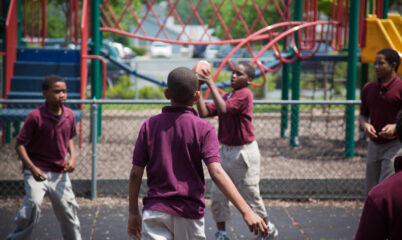 kids playing catch