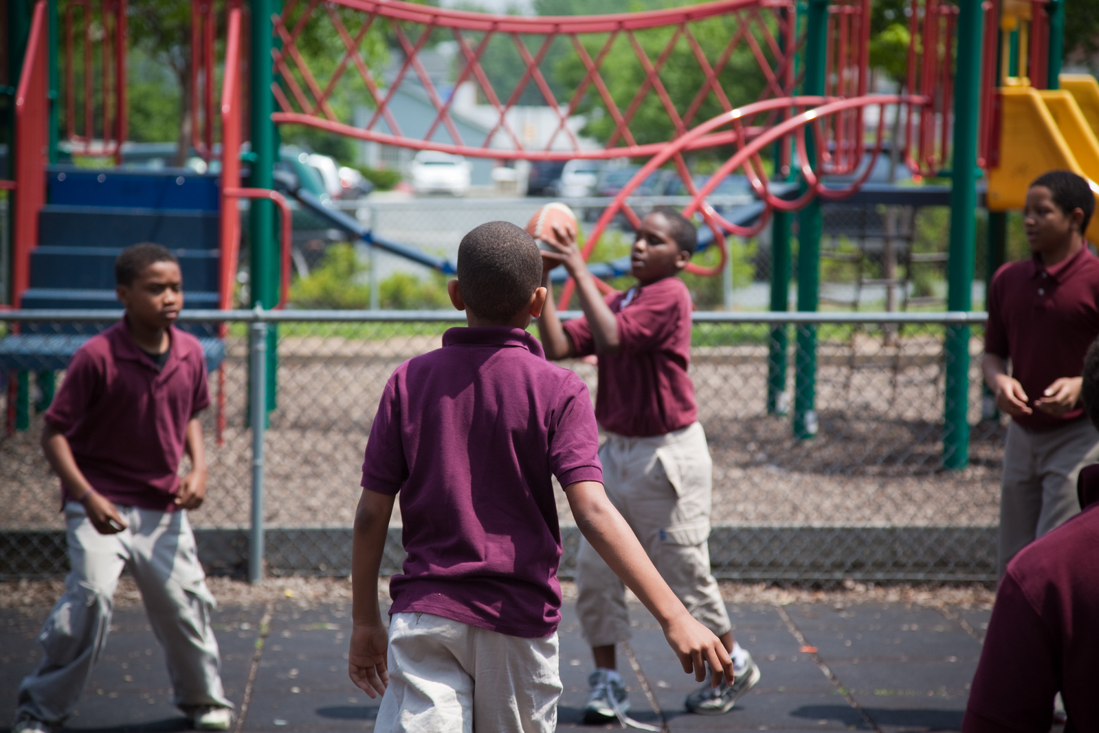 kids playing catch