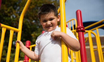 boy on playground